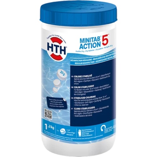 Хлор многофункц. стабилиз. 5 в 1 1,2кг HTH MINITAB ACTION 5 таблетки 20гр. (упак. 1шт.) (C900701H1) Хлор многофункц. стабилиз. 5 в 1 1,2кг HTH MINITAB ACTION 5 таблетки 20гр. (упак. 1шт.) (C900701H1)